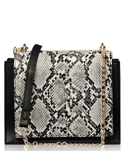 Melanie Animal Fashion Crossbody Bag XB1736 BLACK
